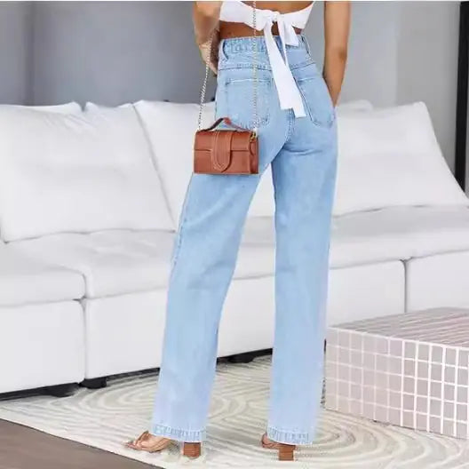 Women's Loose Fit Straight Jeans