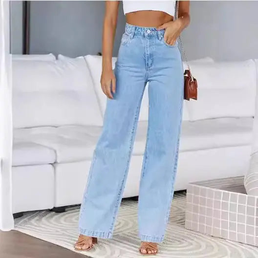 Women's Loose Fit Straight Jeans