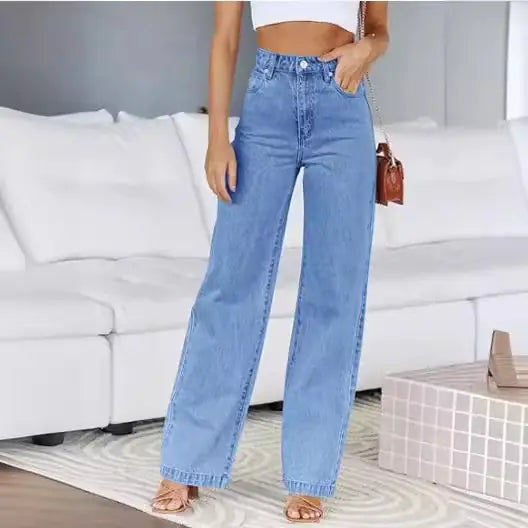 Women's Loose Fit Straight Jeans